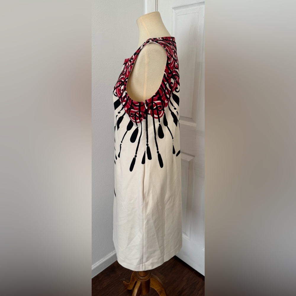 Lilly Pulitzer Taylor Dress Engineered Cameo White Floral Applique Sheath NWT Lg - Picture 2 of 11